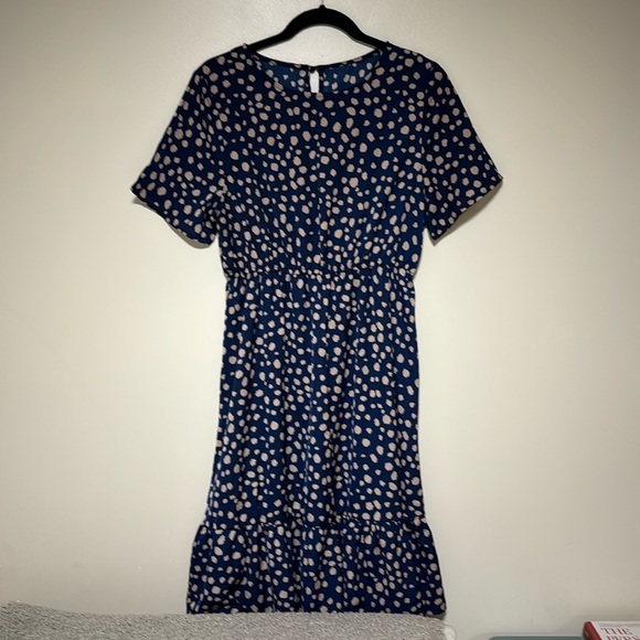 Shein Knee Length Flowy Navy Blue Dress - Picture 1 of 6